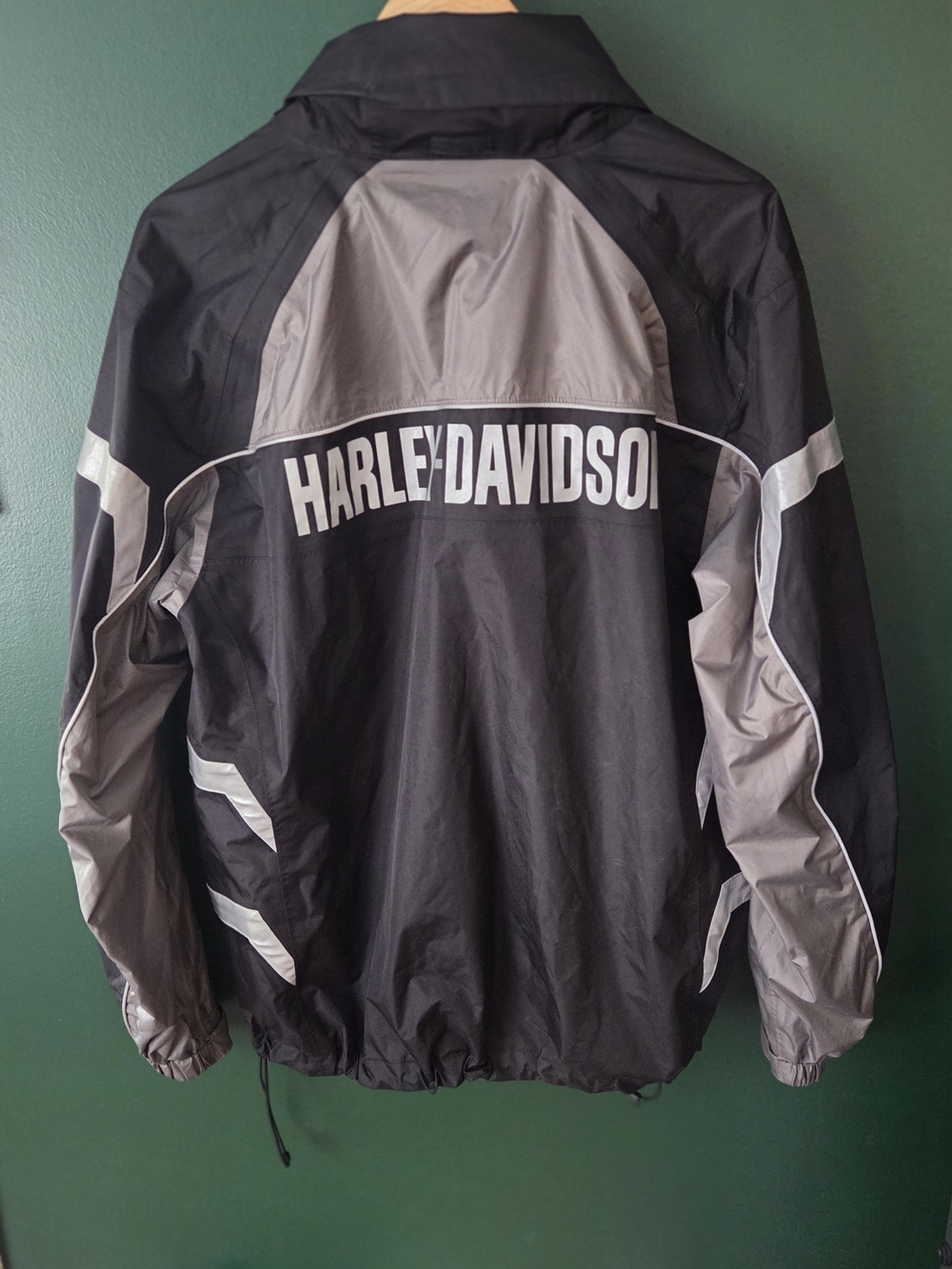 Harley-Davidson Black and Gray Reflective Riding Jacket